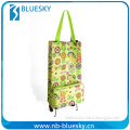 foldable shopping bag with wheel